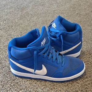 Nike Royal Blue and White High-Tops